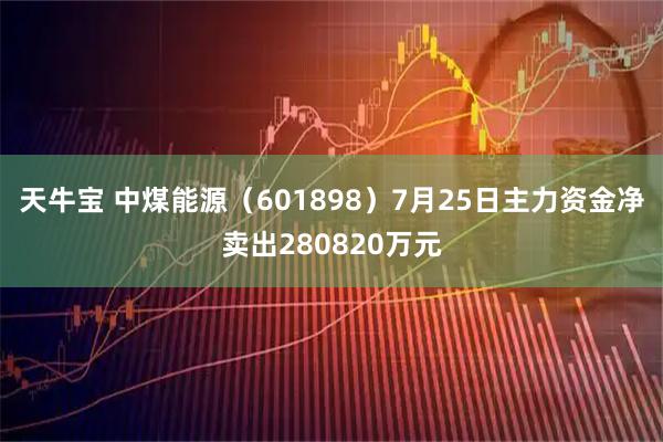 天牛宝 中煤能源(601898)7月25日主力资金净卖出280820万元
